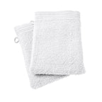 Lot De 2 Gants De Toilette "Spa" - 100% Coton - Neige