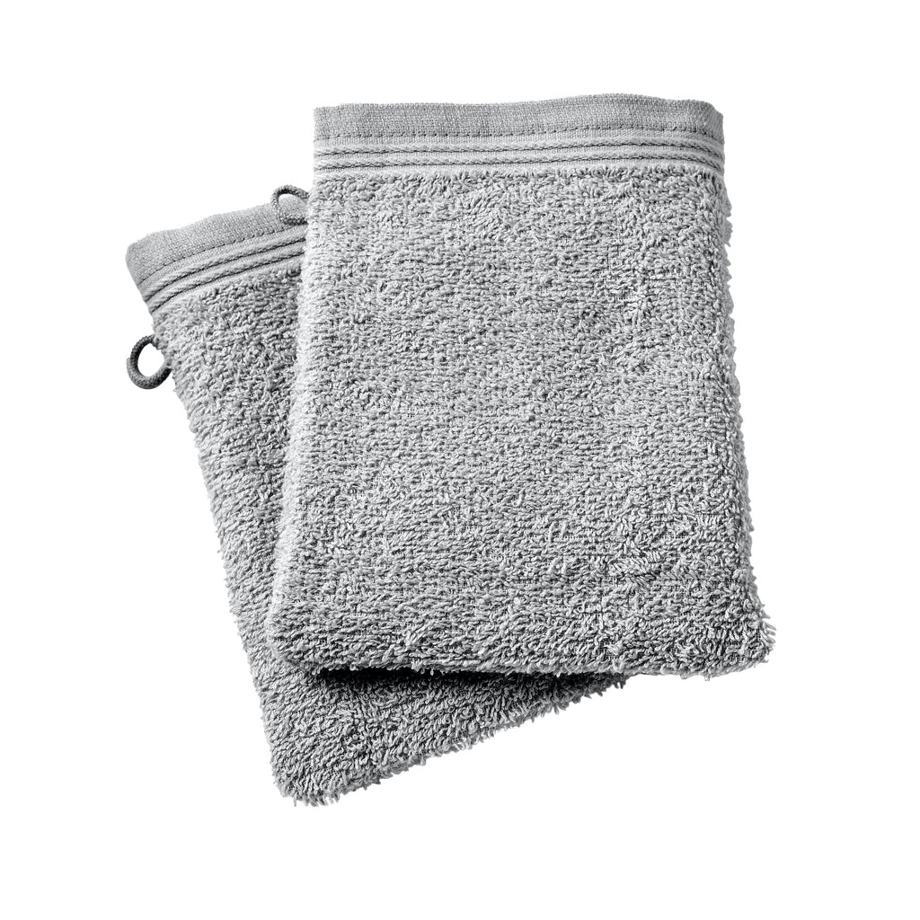 Lot De 2 Gants De Toilette "Spa" - 100% Coton - Perle