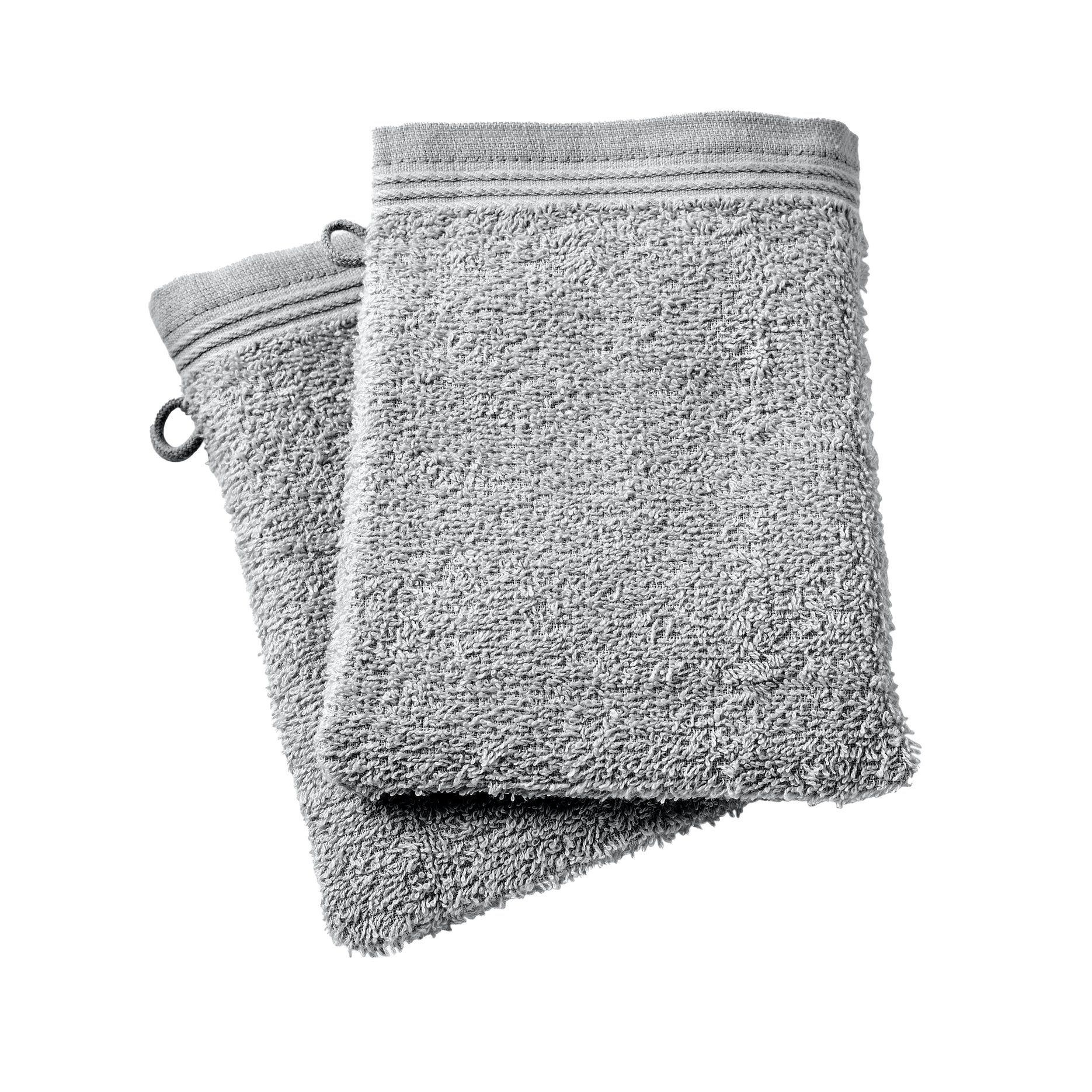 Lot De 2 Gants De Toilette "Spa" - 100% Coton - Perle