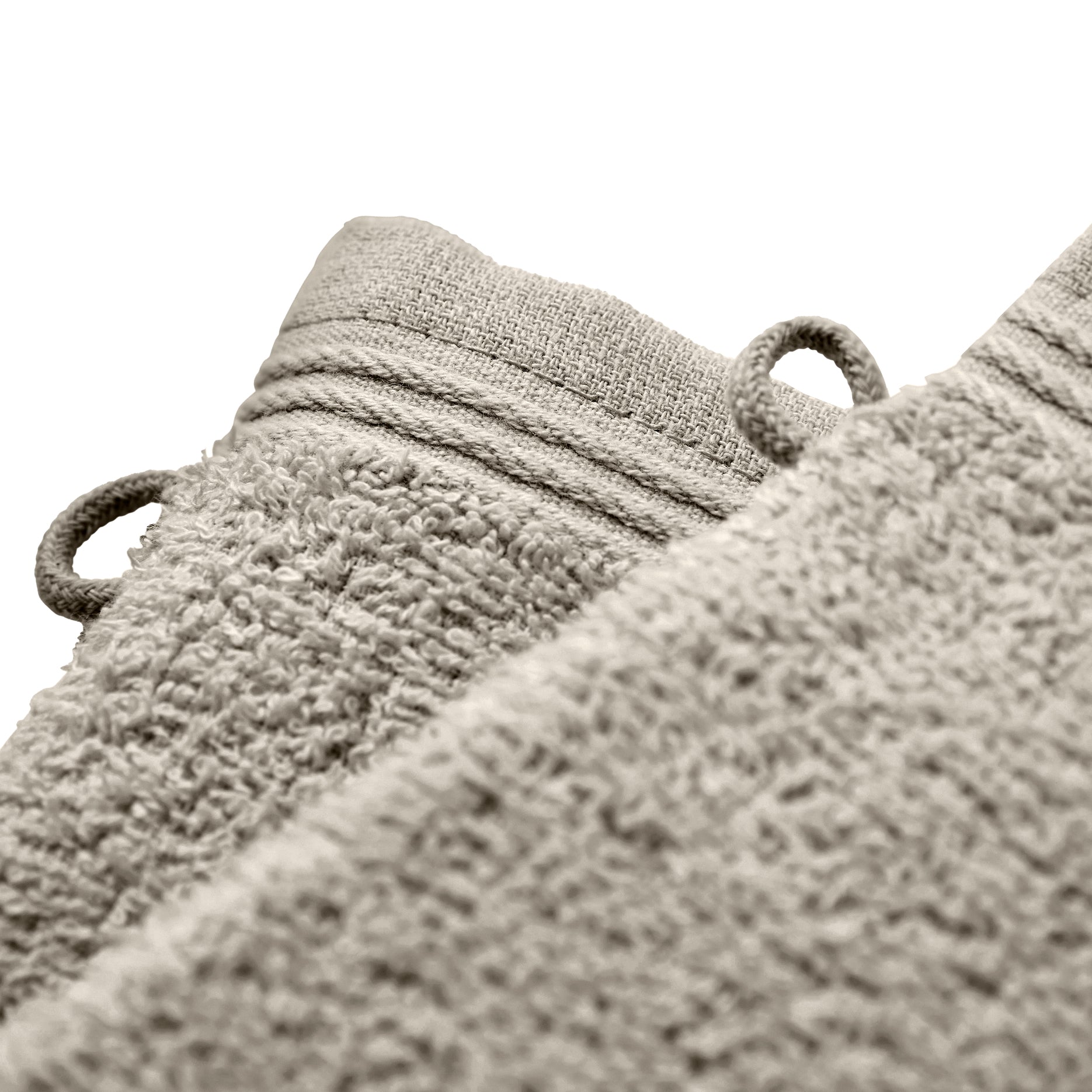 Lot De 2 Gants De Toilette "Spa" - 100% Coton - Sable
