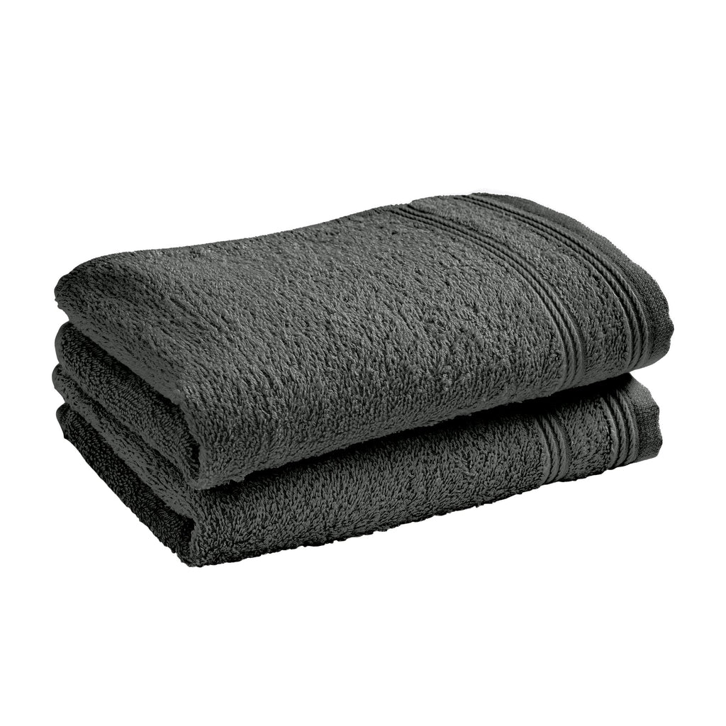 Serviettes Invité "Spa" - 100% Coton - Ardoise