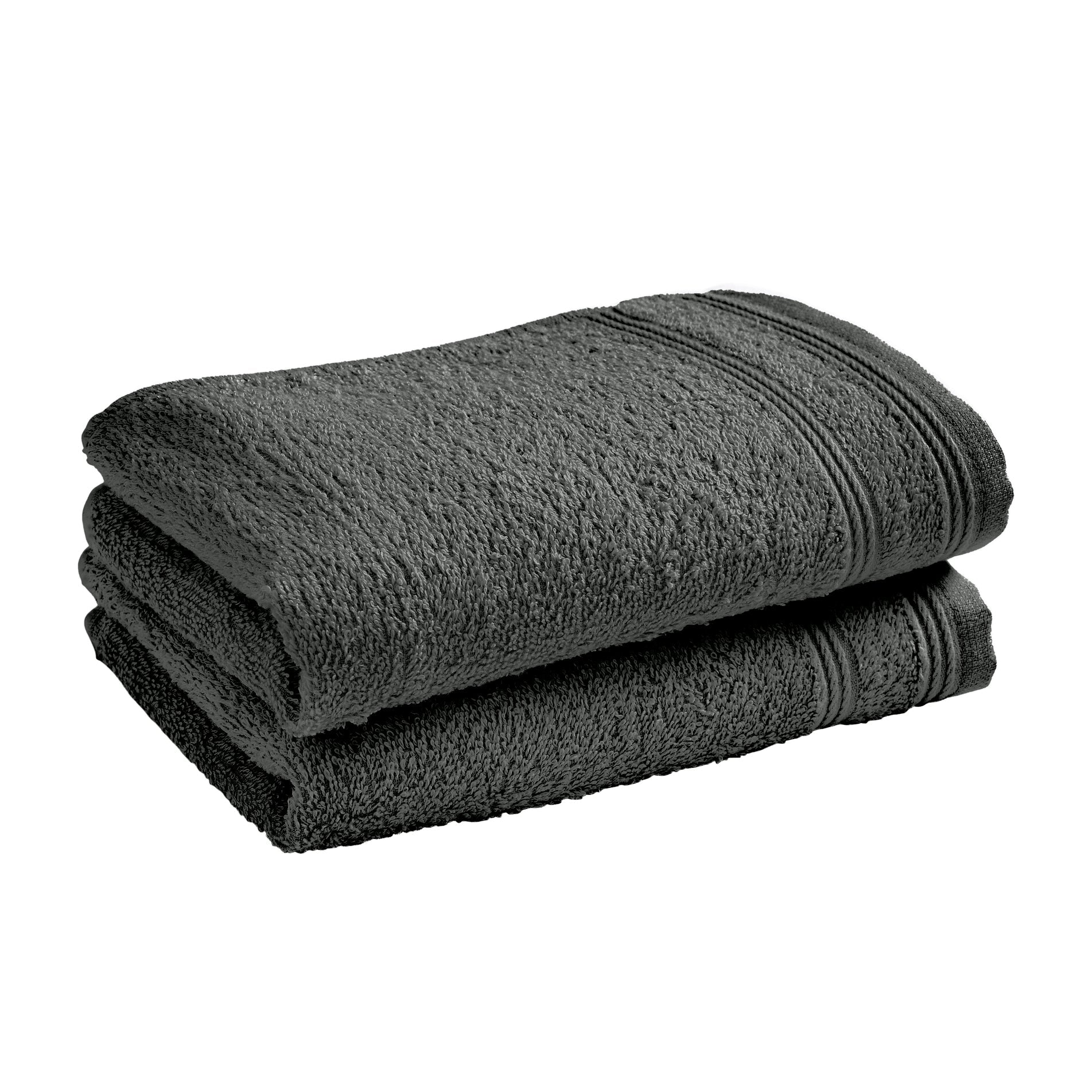Serviettes Invité "Spa" - 100% Coton - Ardoise