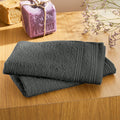 Serviettes Invité "Spa" - 100% Coton - Ardoise