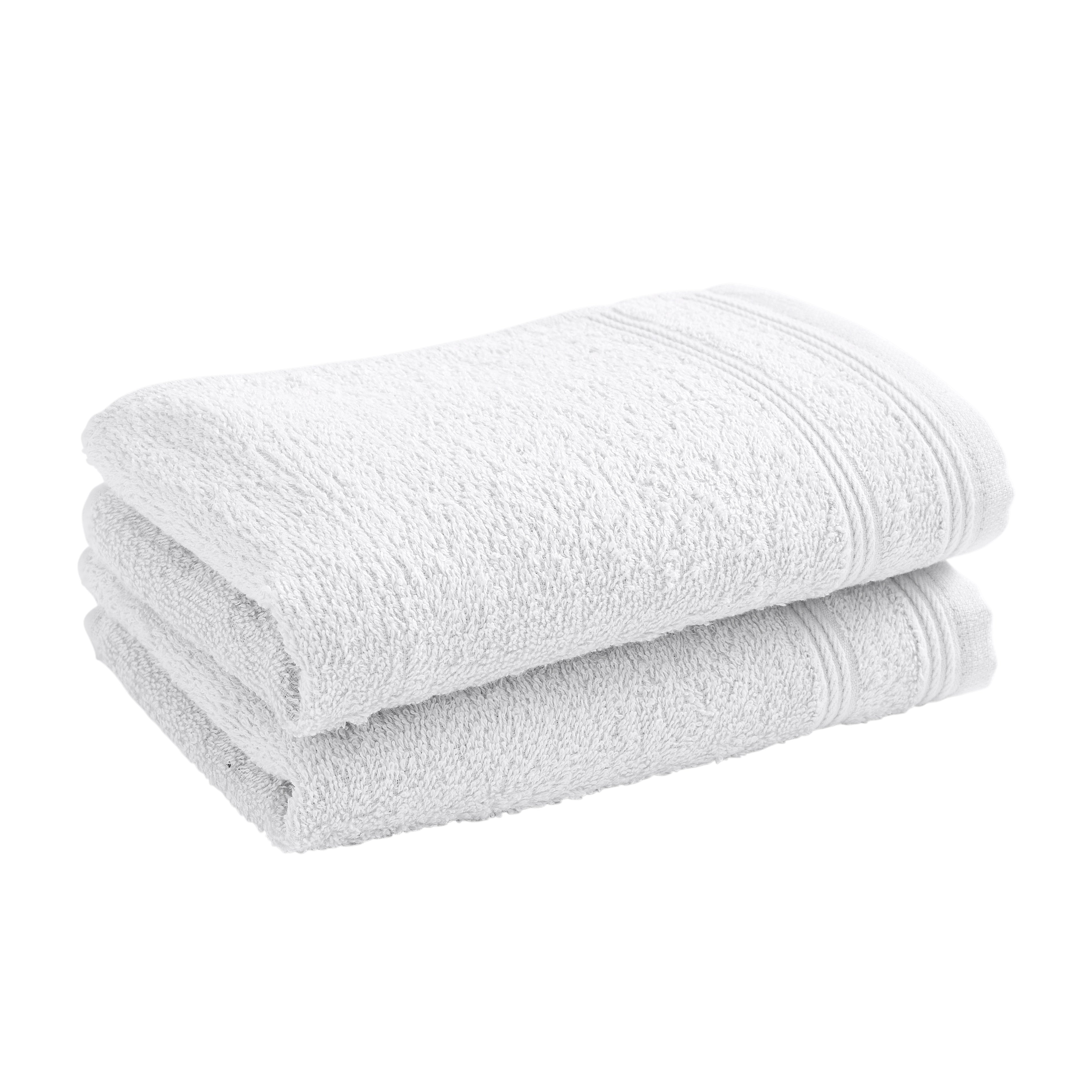Serviettes Invité "Spa" - 100% Coton - Neige