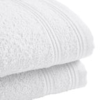 Serviettes Invité "Spa" - 100% Coton - Neige