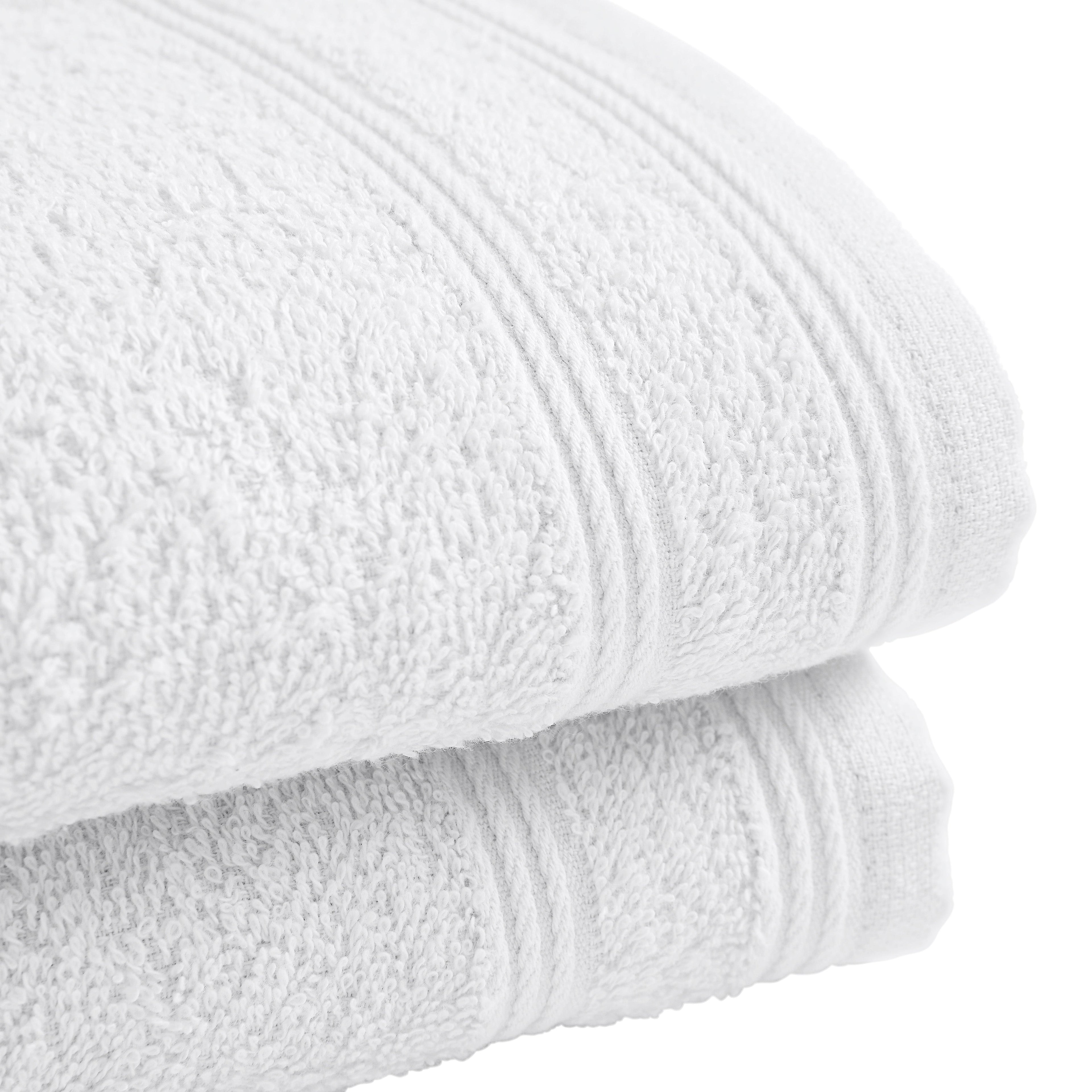 Serviettes Invité "Spa" - 100% Coton - Neige