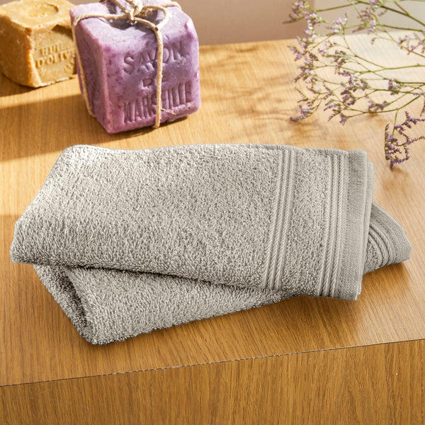 Serviettes Invité "Spa" - 100% Coton - Sable