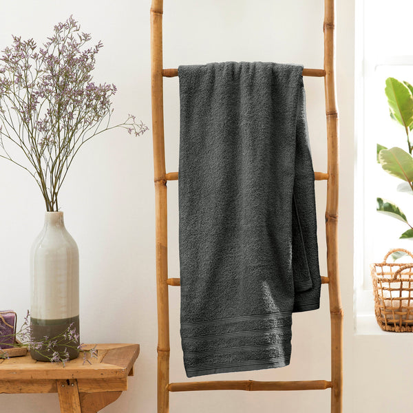 Drap De Bain "Spa" - 100% Coton - Ardoise