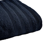 Drap De Douche "Spa" - 100% Coton - Bleu Nuit