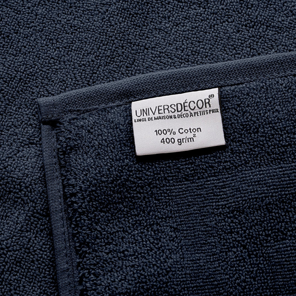 Drap De Douche "Spa" - 100% Coton - Bleu Nuit