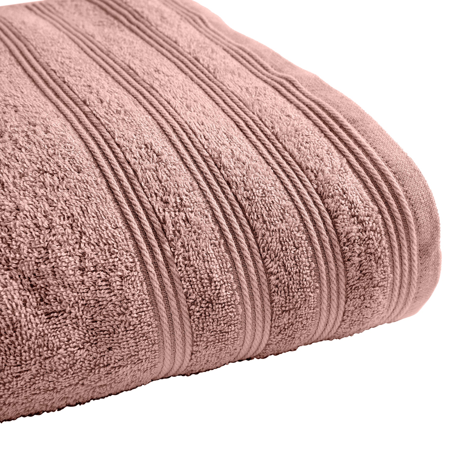 Drap De Douche "Spa" - 100% Coton - Vieux Rose