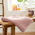 Drap De Douche "Spa" - 100% Coton - Vieux Rose