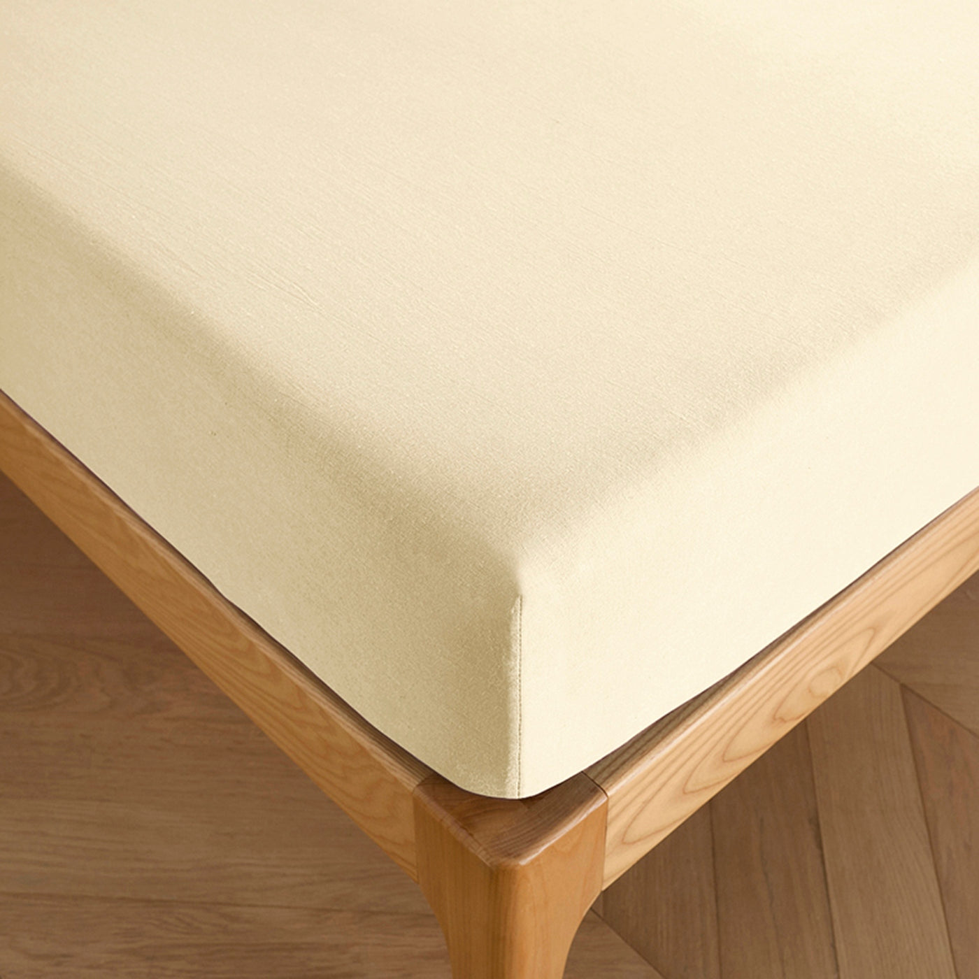 Drap Housse - 100% Coton - Vanille