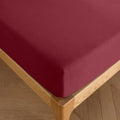 Drap Housse - 100% Coton - Grenat