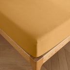 Drap Housse - 100% Coton - Miel