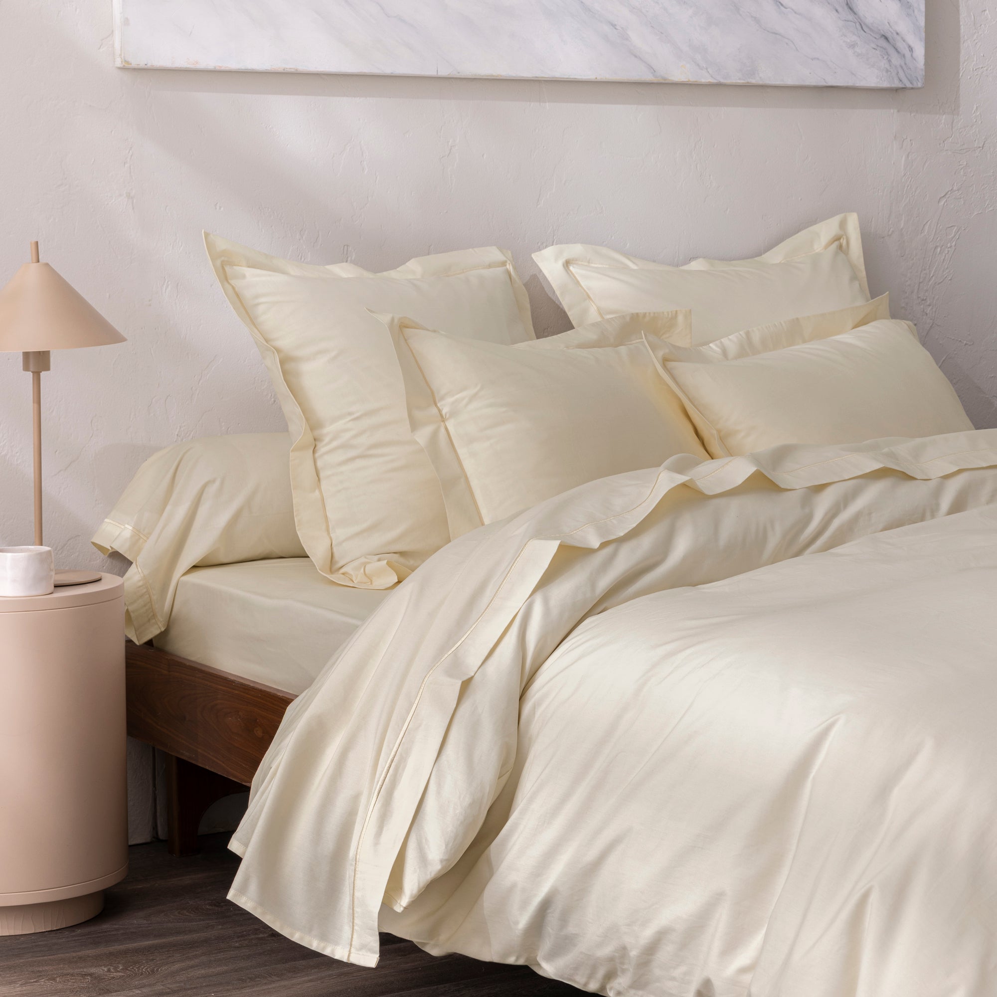 Drap Housse - 100% Percale Coton - Ivoire
