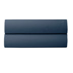 Drap Housse Percale Pur Coton Peigné Longues Fibres - Bleu Encre