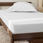 Drap Housse - 100% Percale Coton - Neige