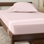 Drap Housse Percale Pur Coton Peigné Longues Fibres - Rose