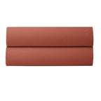 Drap Housse - 100% Percale Coton - Terracotta