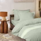 Drap Housse - 100% Percale Coton - Vert D'Eau