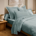 Drap Housse "Prestige" - Satin De Coton - Celadon
