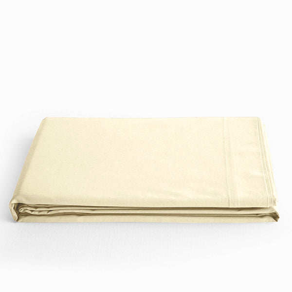 Drap Plat - 100% Coton - Vanille