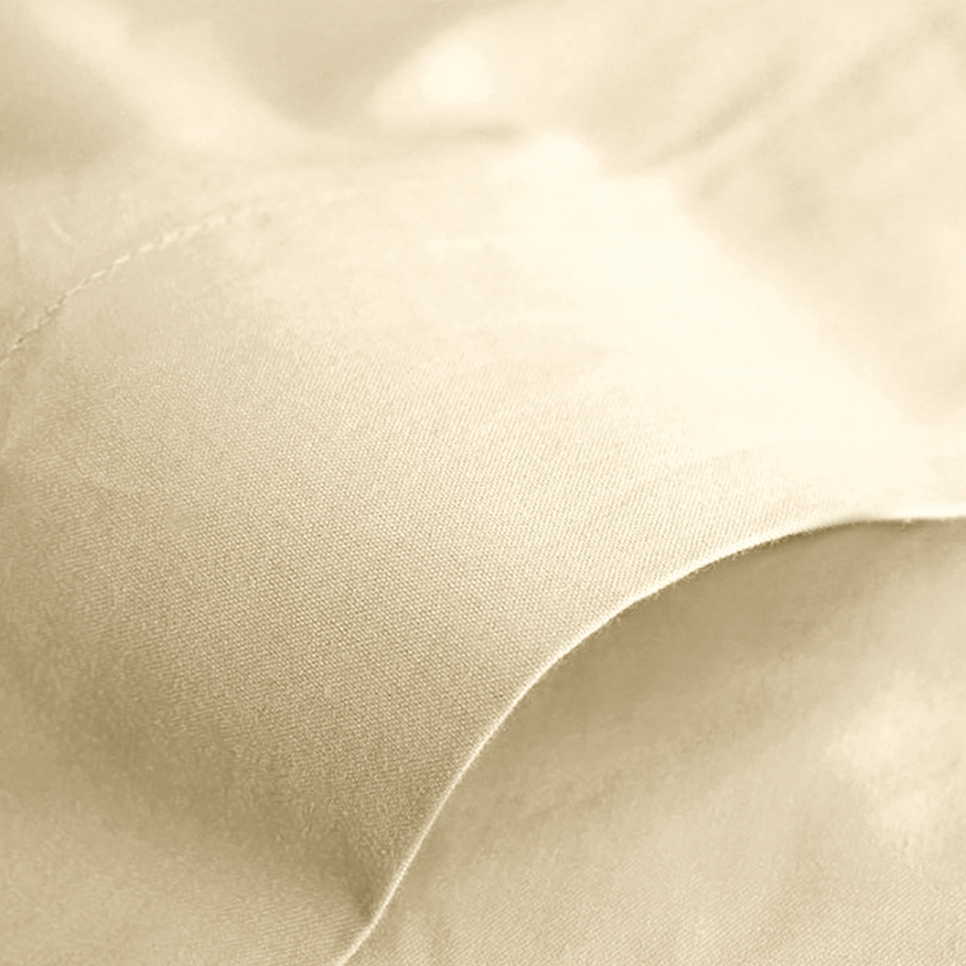 Drap Plat - 100% Coton - Vanille