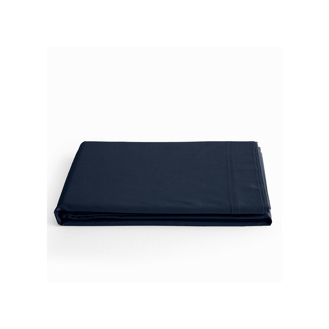 Drap Plat - 100% Coton - Bleu Nuit