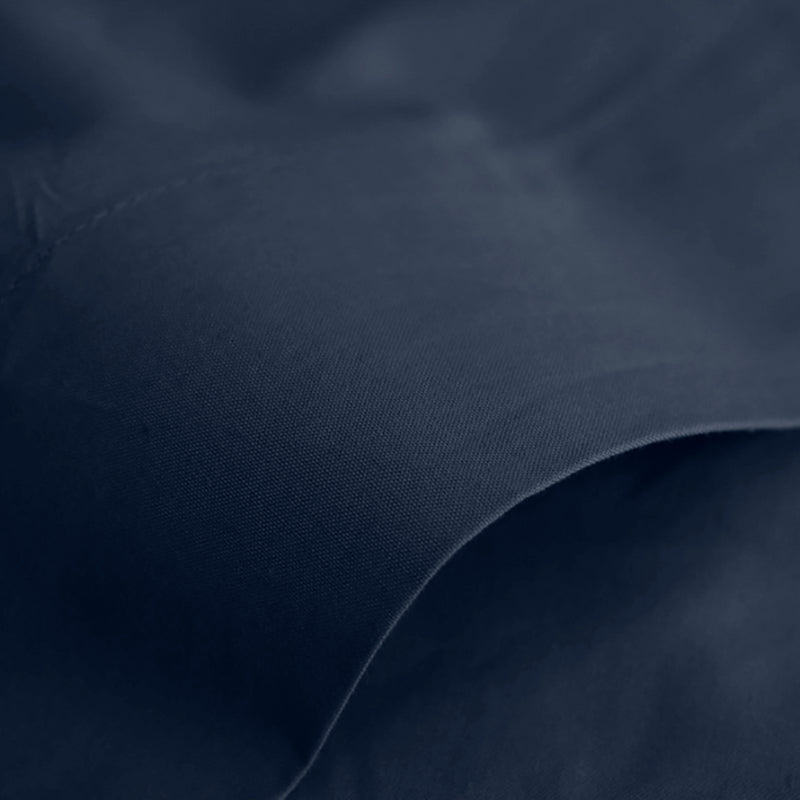 Drap Plat - 100% Coton - Bleu Nuit