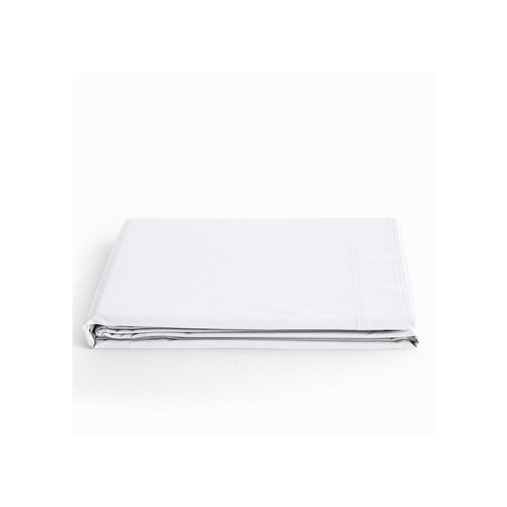 Drap Plat - 100% Coton - Neige