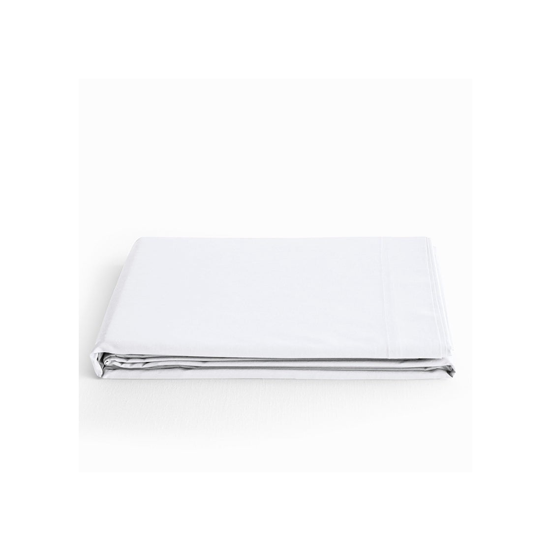 Drap Plat - 100% Coton - Neige