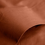 Drap Plat - 100% Coton - Paprika
