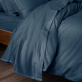 Drap Plat - 100% Percale Coton - Bleu Encre