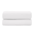 Drap Plat "Prestige" - Satin De Coton - Blanc