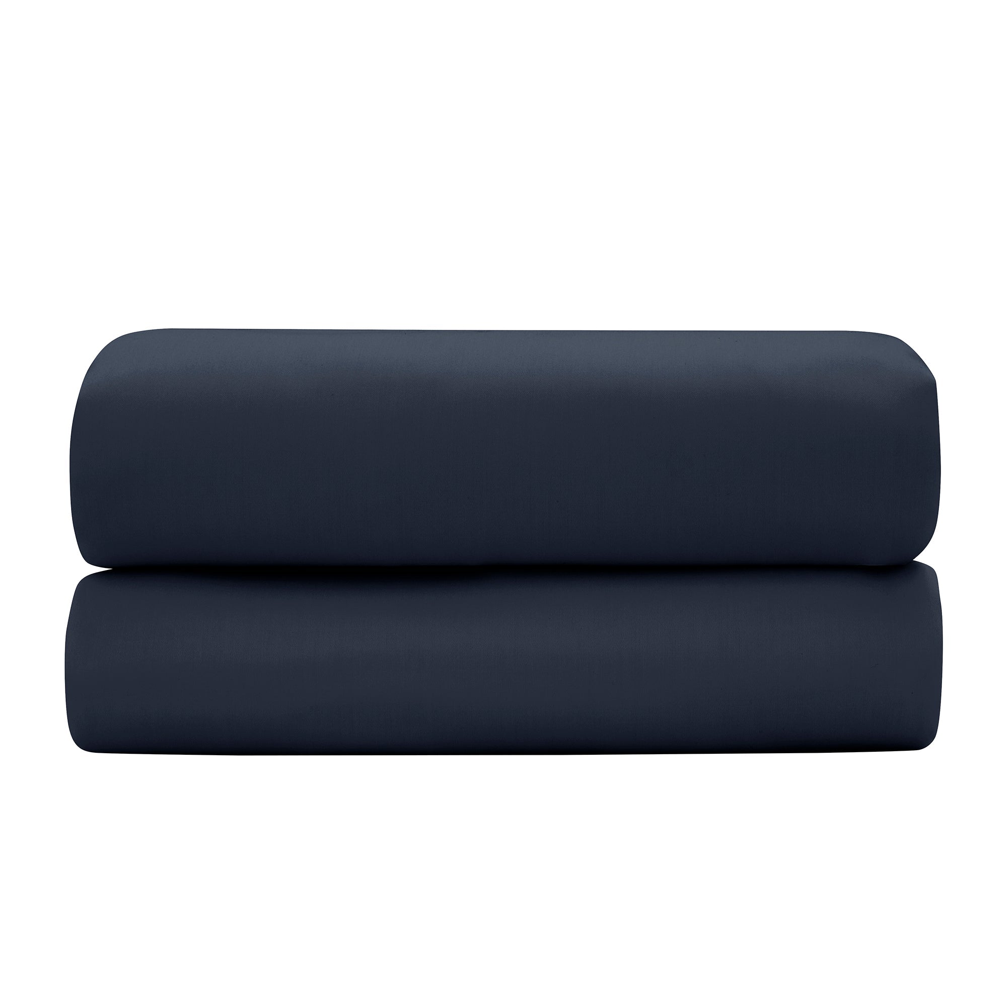 Drap Plat "Prestige" - Satin De Coton - Bleu Velours