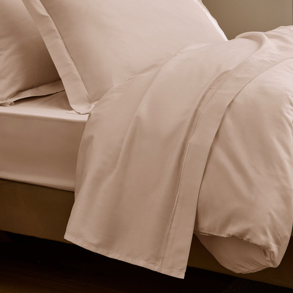 Drap Plat "Prestige" - Satin De Coton - Rose Blush