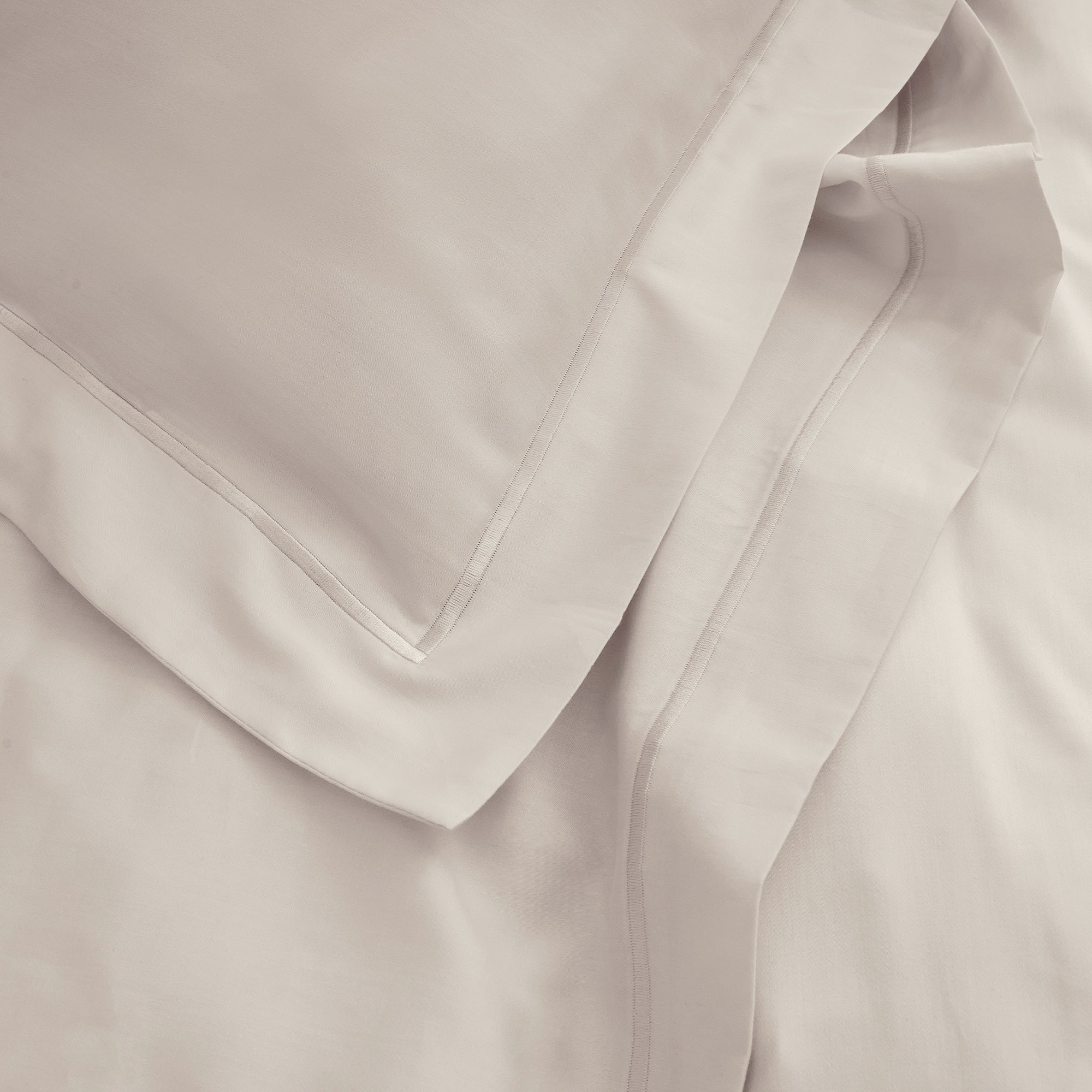 Drap Plat "Prestige" - Satin De Coton - Sable