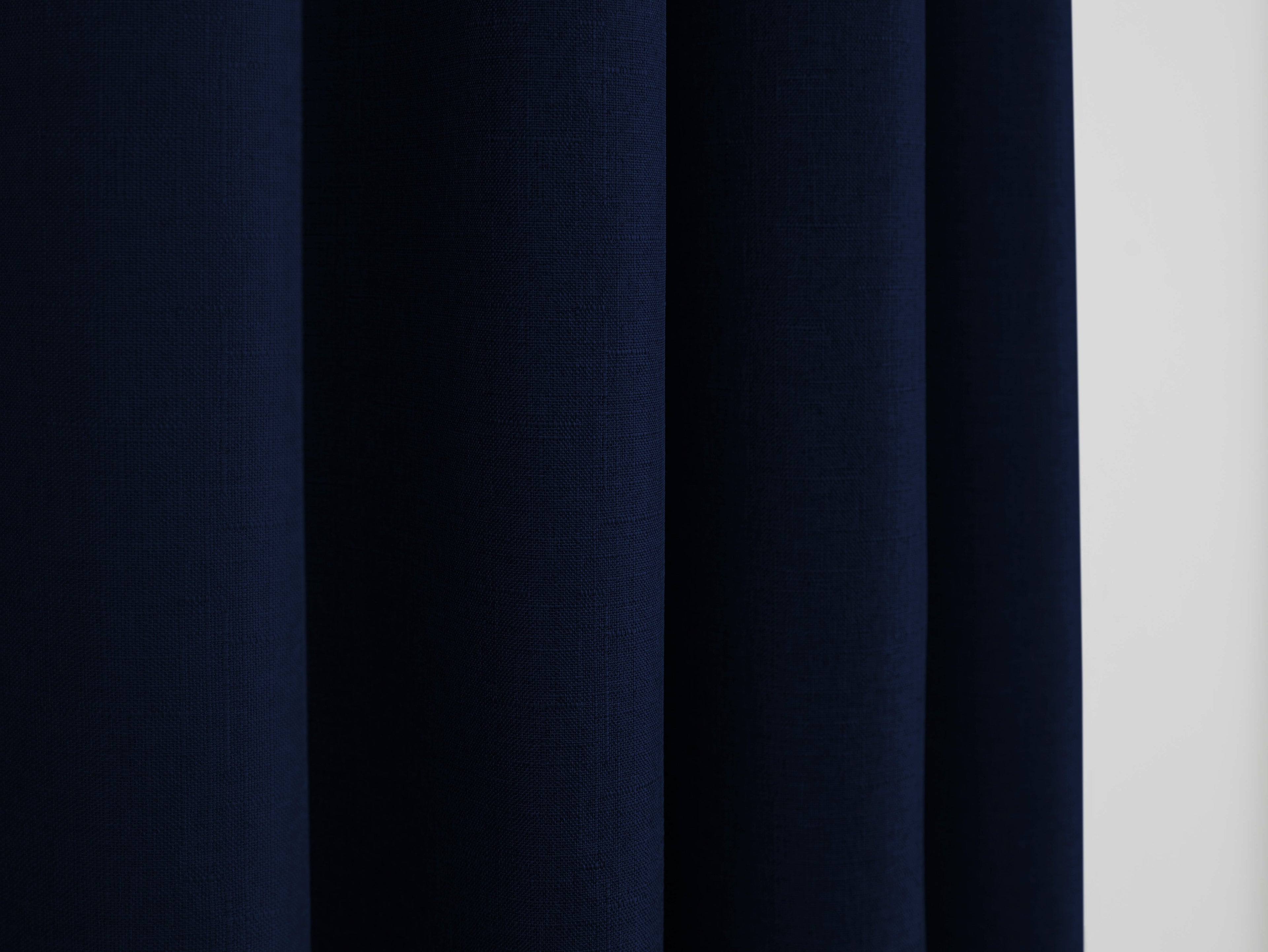 Rideaux - Effet Lin - Bleu Nuit