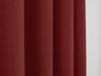 Rideaux - Effet Lin - Cerise