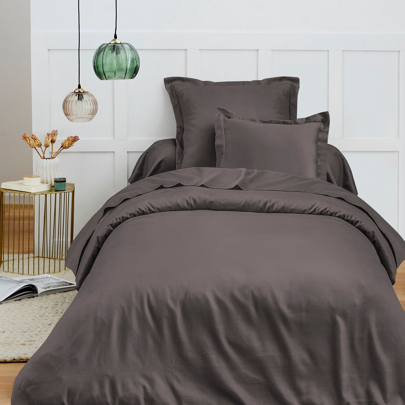 Housse De Couette - 100% Coton - Ardoise