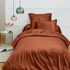 Housse De Couette - 100% Coton - Paprika