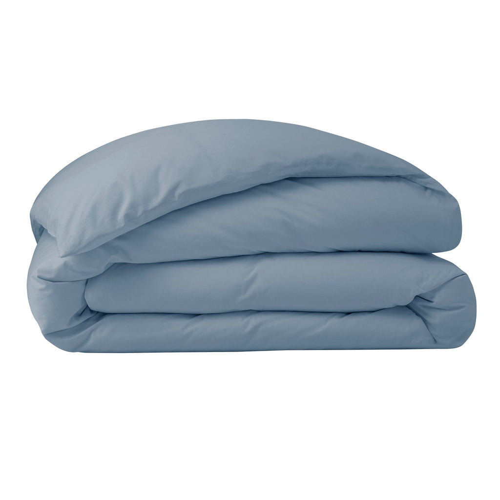 Housse De Couette - 100% Percale Coton - Bleu Jean
