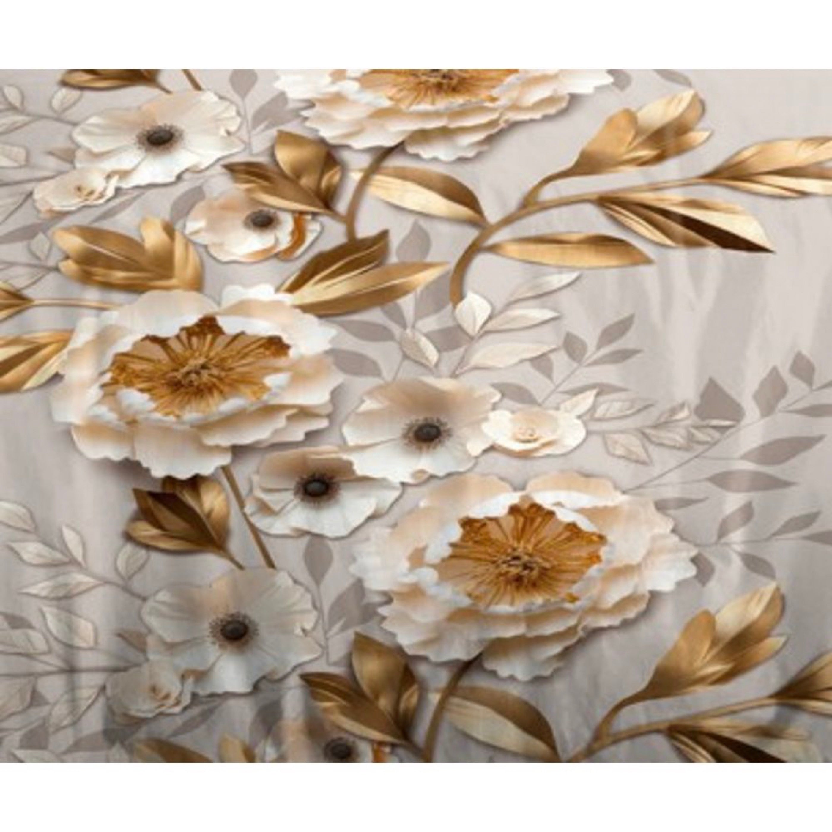 Parure De Couette 3 Pièces - Louna - Or Igami