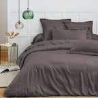 Housse De Couette - 100% Coton - Ardoise
