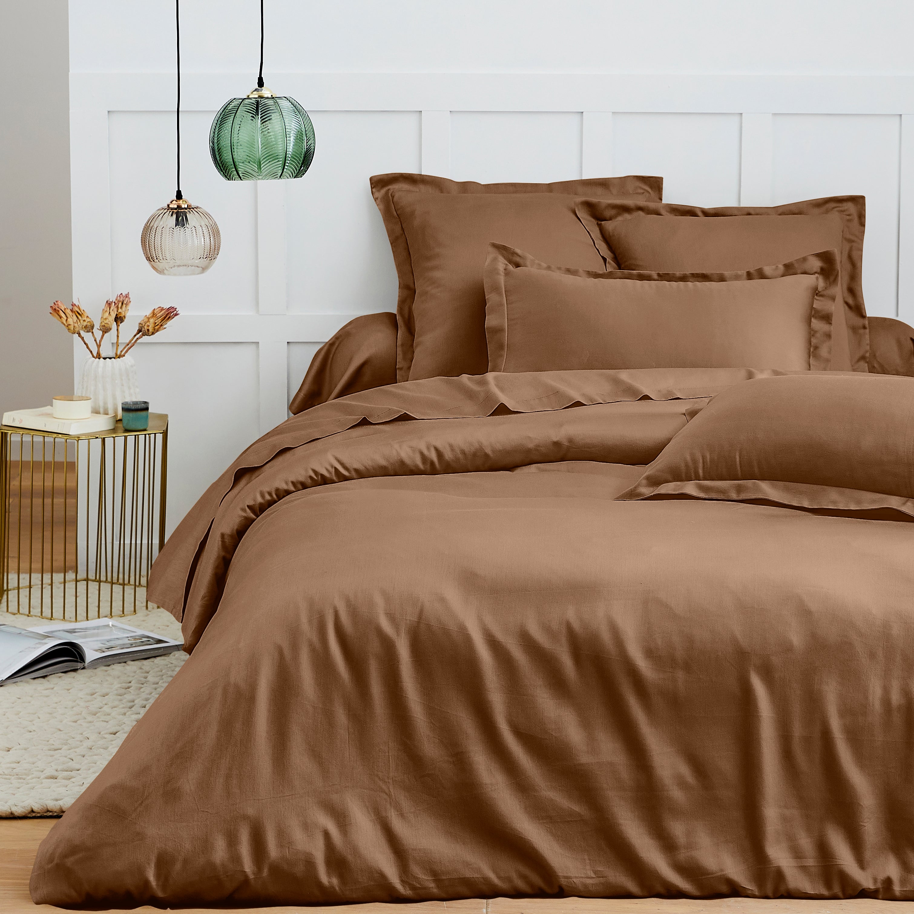 Housse De Couette - 100% Coton - Taupe