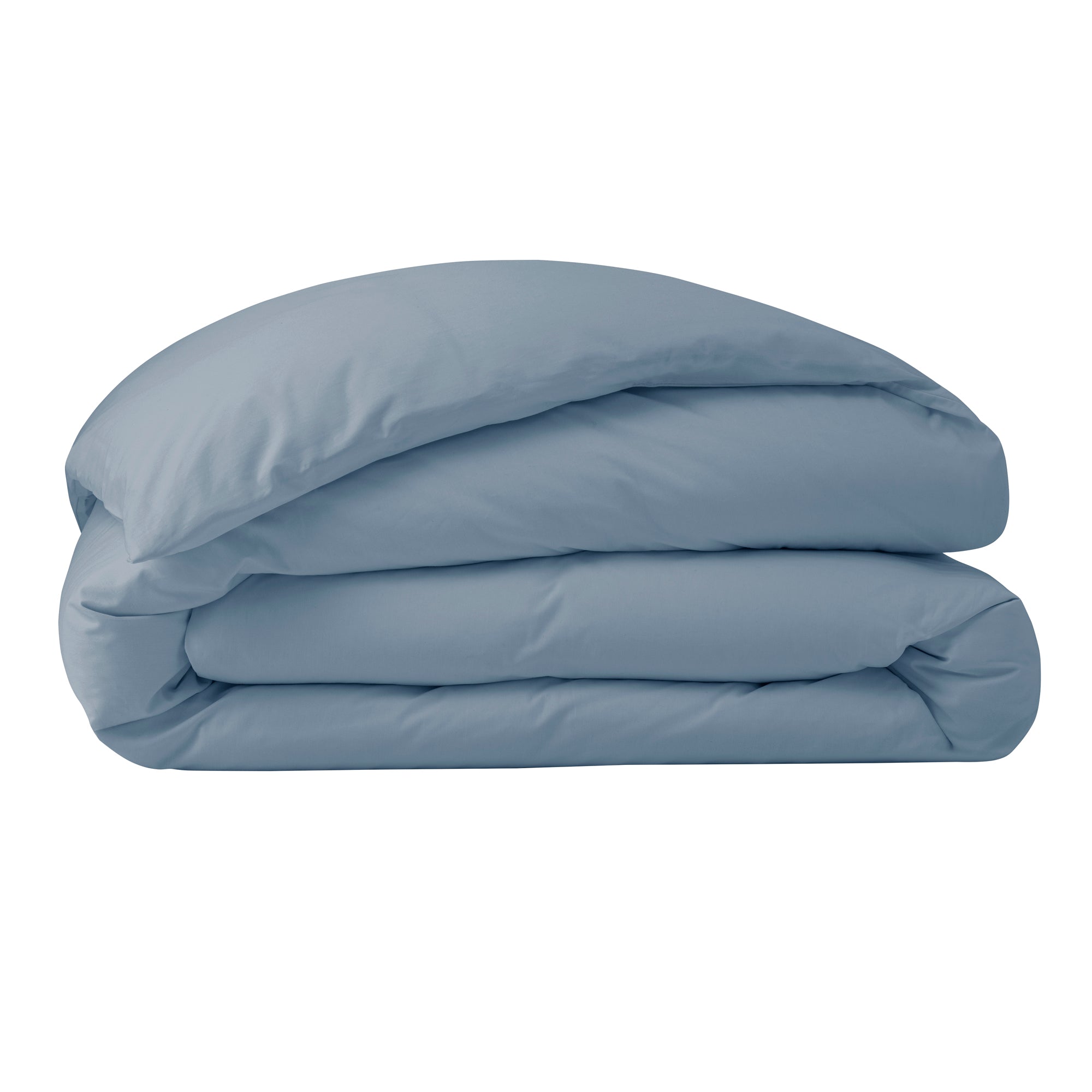 Housse De Couette - 100% Percale Coton - Bleu Jean