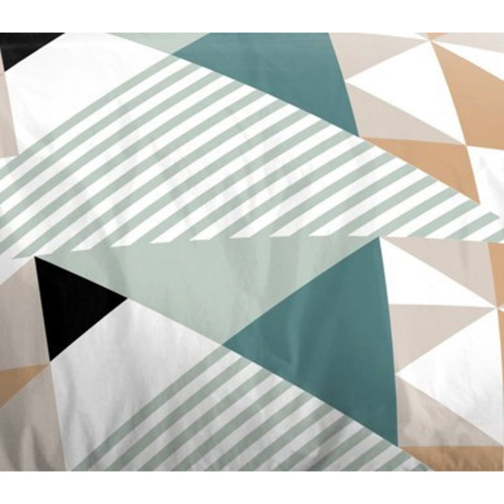 Parure De Couette 3 Pièces - Louna - Geo Turquoise