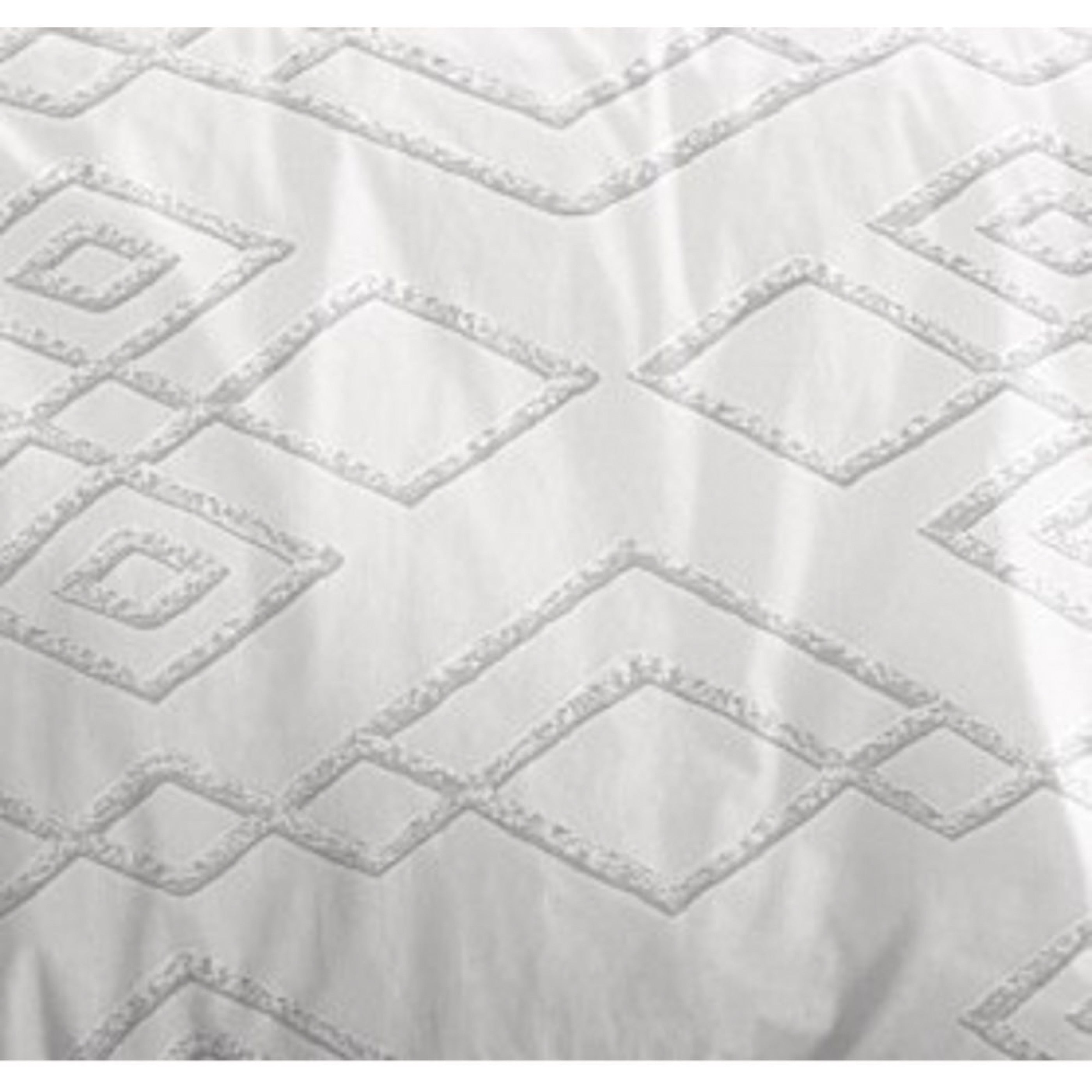 Parure De Couette 3 Pièces - Louna - Losange Gris