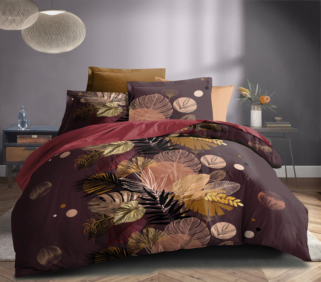 Parure De Couette 3 Pièces - Louna - Palm Chic